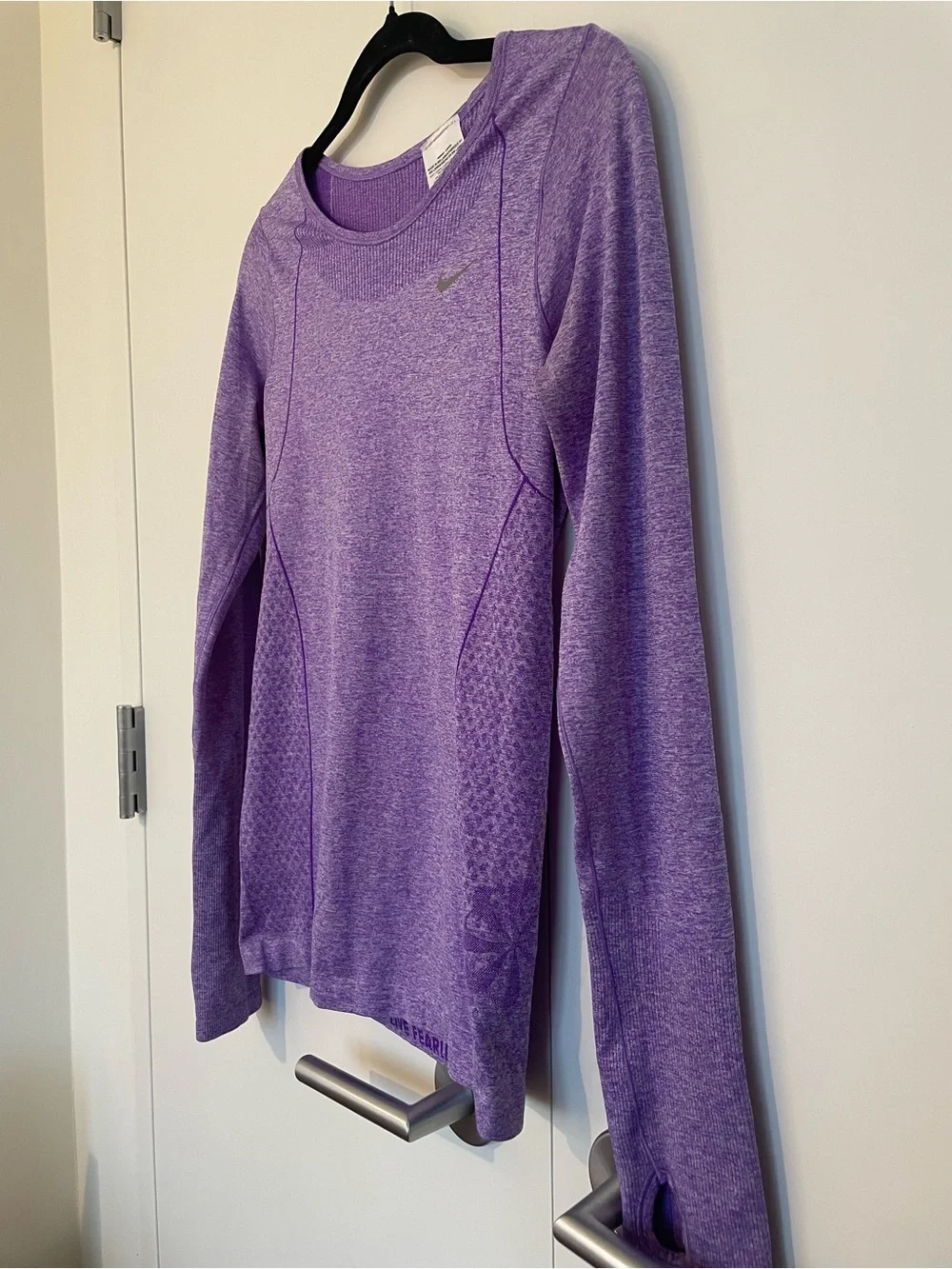 Nike Purple Seamless Long-Sleeve Running Top